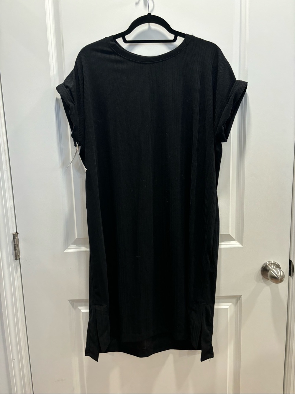 NWT LuLaRoe Chelsea Black Ribbed Tee Top